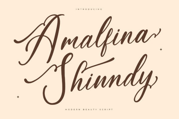 Amalfina Shinndy: A Luxury Script Font That Earns Its Place in Real Campaigns