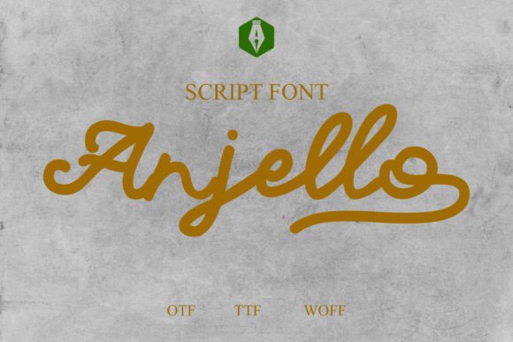 Anjello: A Whimsical Monoline Script Font for Brand Identity