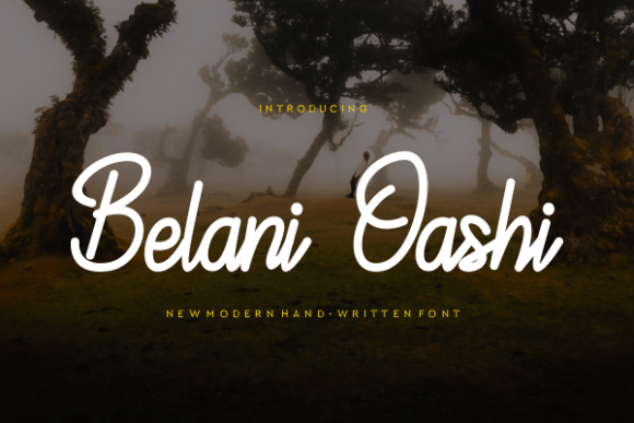 Belani Oashi: A Modern Handwritten Font for Digital Branding