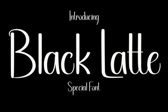 Black Latte: A Sweet, Romantic Script Font for Thoughtful Branding