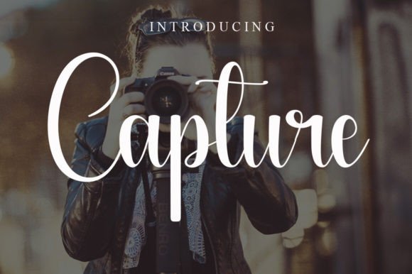 Capture Font: A Sweet, Cursive Handwritten Typeface for Joyful Branding