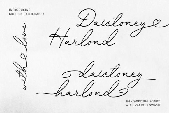 Daistoney Harlond: A Modern Script Typeface for Thoughtful Editorial Design