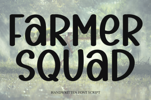 Farmer Squad: A Playful Handwritten Font for Editorial Design