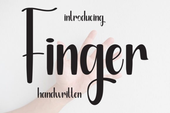 Finger: A Sweet, Cursive Handwritten Typeface for Joyful Editorial Moments