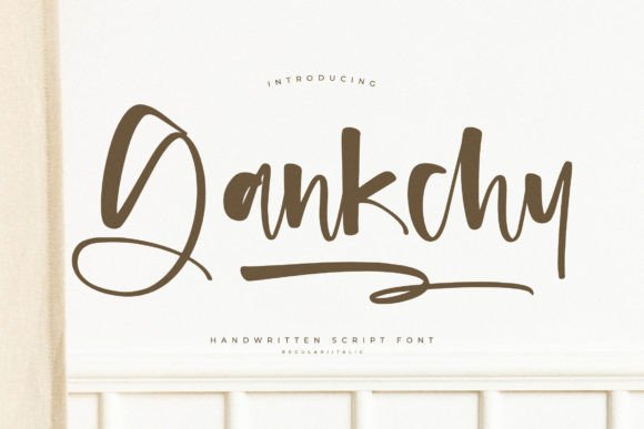 Gankchy: A Modern Script Font for Digital Branding