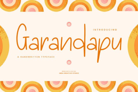 Garandapu Handwritten Typeface for Crafters & Sellers