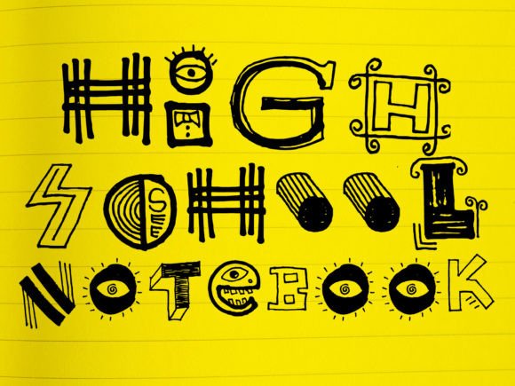 High School Notebook Font: Playful Script for Scroll-Stopping Campaigns