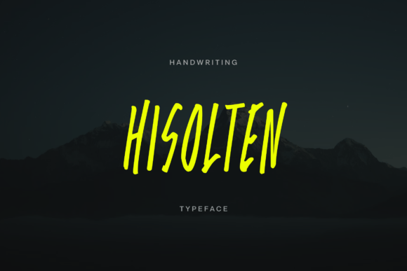 Hisolten Typeface: A Bold, Playful Script for Campaign Headlines