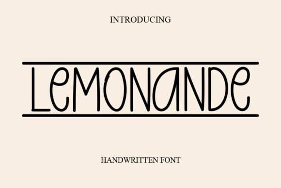 Lemonande: A Refined Handwritten Font for Digital Branding