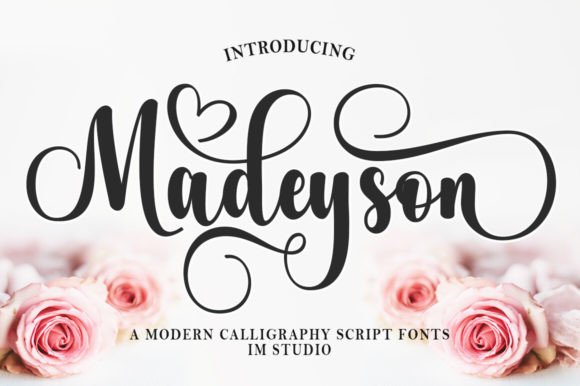 Madeyson Script Font for Handmade Labels & Invitations