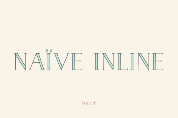 Naive Inline: A Thoughtful Handwritten Serif for Brand Identity