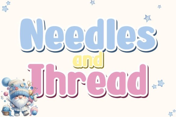 Needles and Thread: A Whimsical Script Font for Joyful Brand Identities