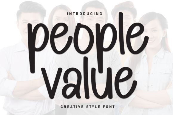 People Value: A Handwritten Font That Feels Like a Warm Hello