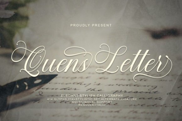 Quens Letter: A Feminine Script Font That Elevates Your Brand