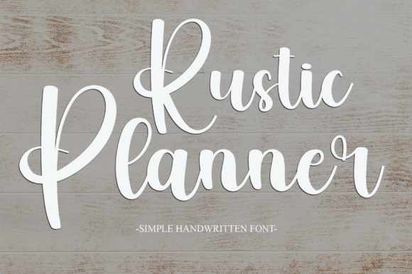 Rustic Planner: A Handwritten Font That Feels Like Home
