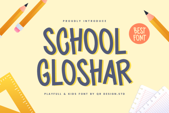 School Gloshar: A Warm, Handwritten Typeface for Thoughtful Design