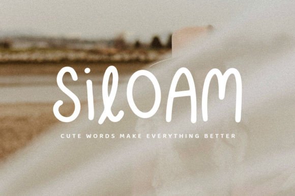 Siloam: A Playful Handwritten Font for Digital Charm