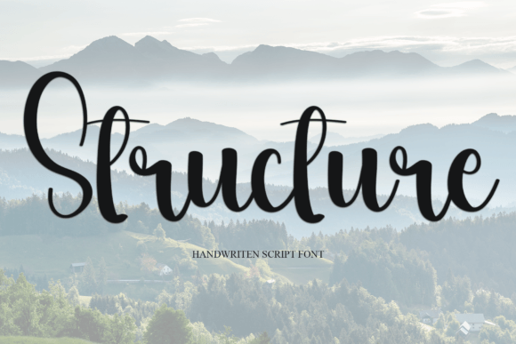 Structure Font: A Modern Handwritten Typeface for Small Business Branding