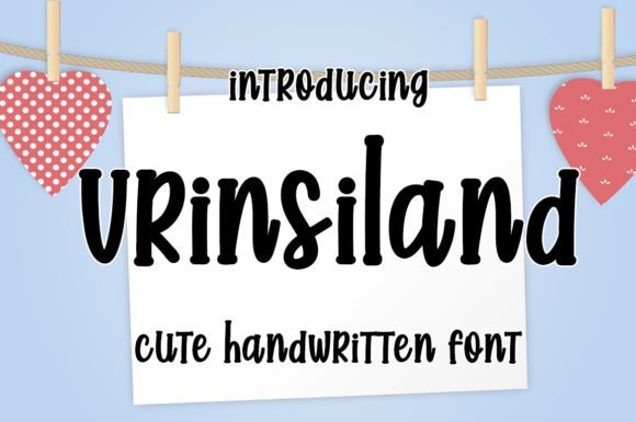 Vrinsiland: A Sweet, Friendly Handwritten Font for Digital Brands