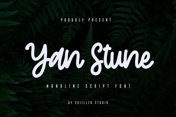 Yan Stune: A Confident Script Font for Editorial Headlines