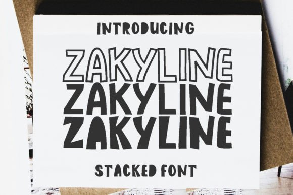 Zakyline: A Handwritten Display Font for Editorial Charm